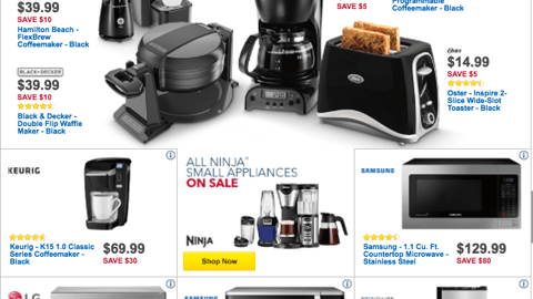 Best Buy 'Back to School Appliances' Feature